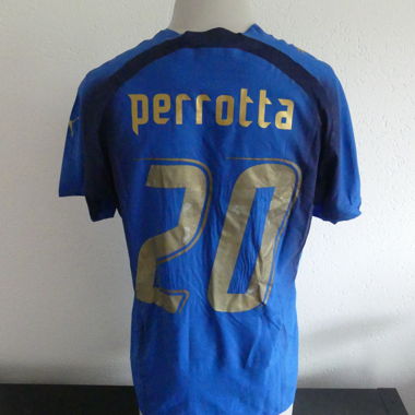 Maglia casa Italia 2006 Perrotta, versione giocatore