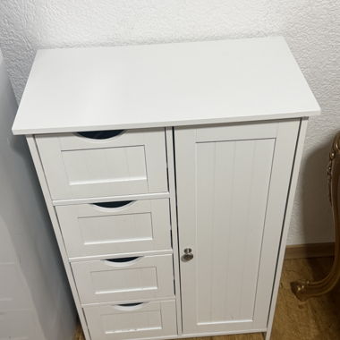 Comò bianco con porta