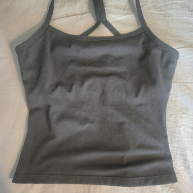 Top sportivo nero