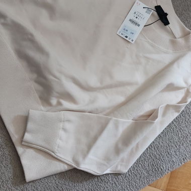 Maglione in felpa beige
