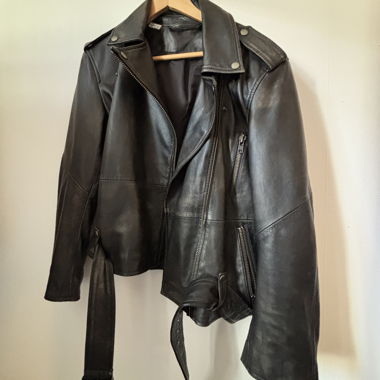 Veste en cuir Selected Femme