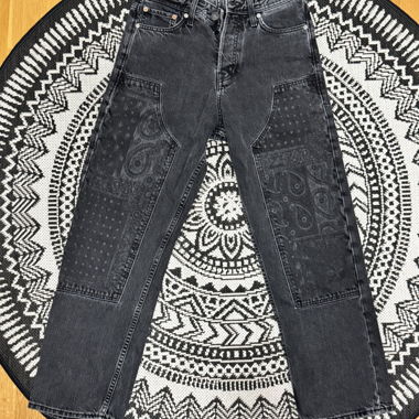 Jack&Jones Black Jeans Baggy Bandana 