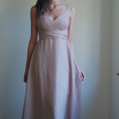 Light pink long elegant dress from Asos