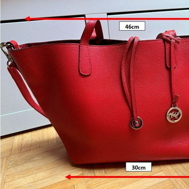 Magnifique Tote / Shopping Bag en cuir rouge