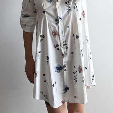 Robe chemisier fleurie