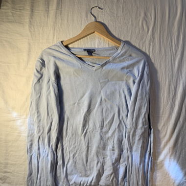 Langarm Oberteil mit V Neck