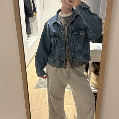 Giacca di jeans blu