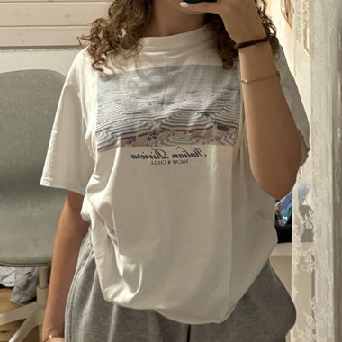 Weisses oversized T-Shirt