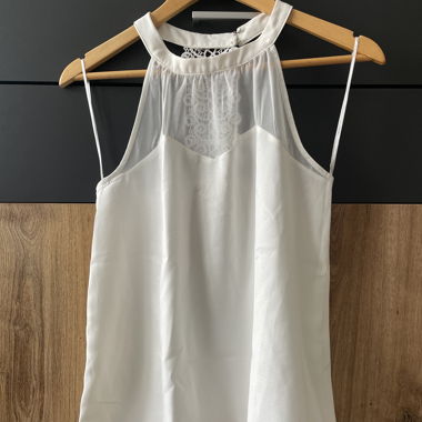 Top sans manches blanc