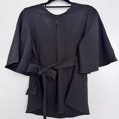 Black Blouse with Bow