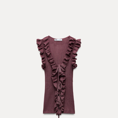 Stricktop in Beerenrot