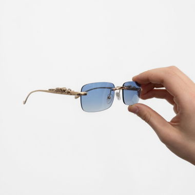 Blaue Sonnenbrille Cartier