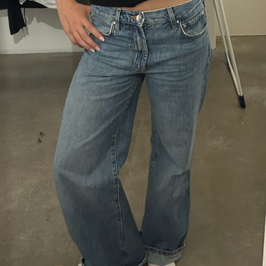 Jeans vita bassa Zara a gamba larga