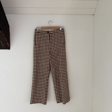 Sezane karierte Freizeithose