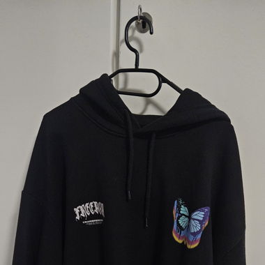 Sweat shirt à capuche Y2K/goth/grunge