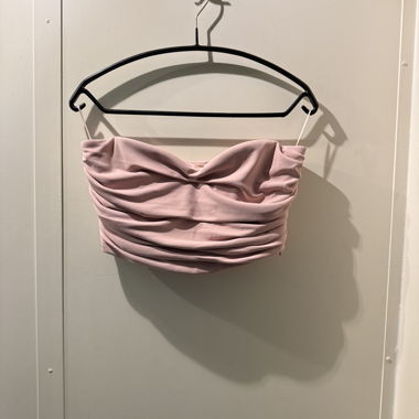 Bandeau court rose avec fronces