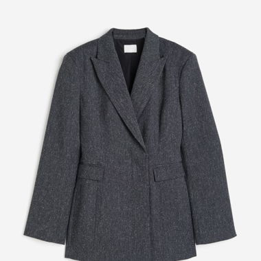 Blazer ajusté gris H&M