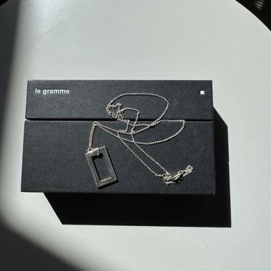 Collier Le Gramme Rectangle 3.4g