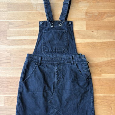Robe salopette en jean
