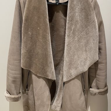 Kurzmantel beige/braun