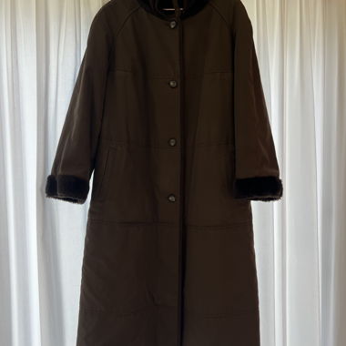 Manteau d'hiver brun