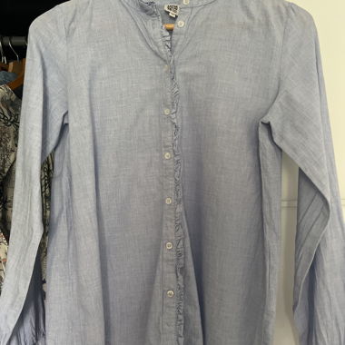 Camicia in cotone blu