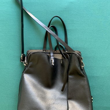 Borsa Manila Grace nera in pelle