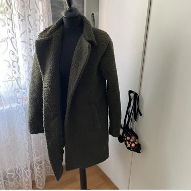 Cappotto teddy verde