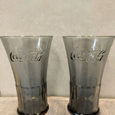 2007 McDonald's Coca Cola Glas Form 1904 2x Grau