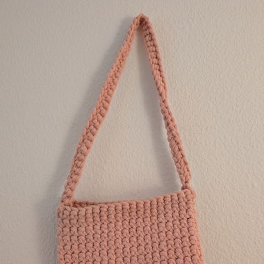 Häkeltasche rosa