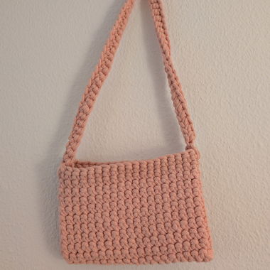 Häkeltasche rosa