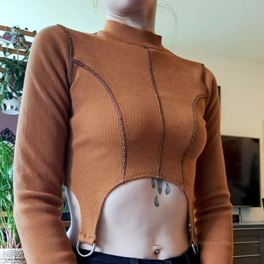 Crop Top the ragged priest
