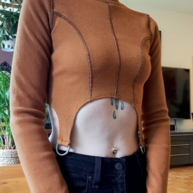Crop Top the ragged priest