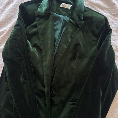 Blazer en Velours Vert
