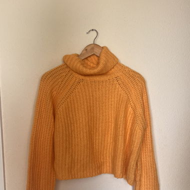 knitted sweater orange 