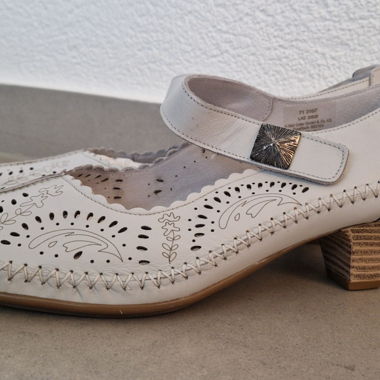 White Strap Heels