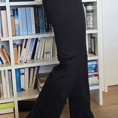 Leggings Wide-Leg neri