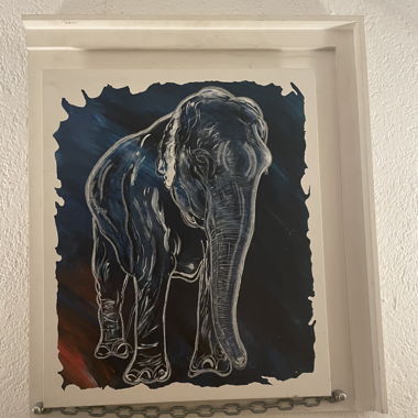 Rolf Wachter Circus Gemälde, Nr. 38