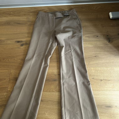 Beige Damenstoffhose