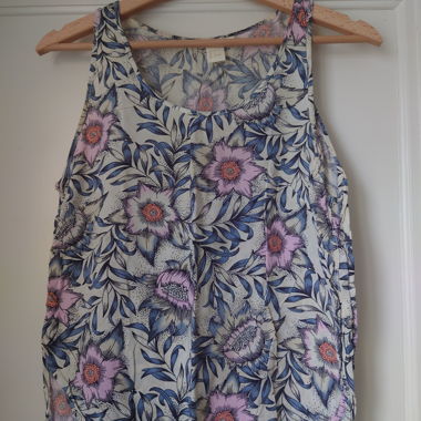 Haut sans manches floral