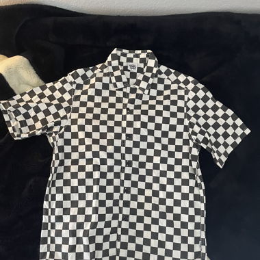 Life Sux Checked Shirt Black White