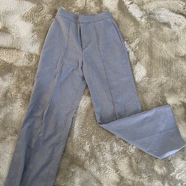 Uniqlo grey High-Waist suit pants 