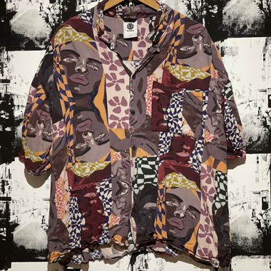 Camicia a maniche corte ELEMENT stampata multicolore