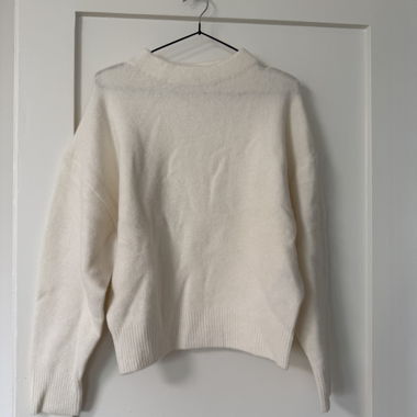 ZARA knit sweater – cream white, size S