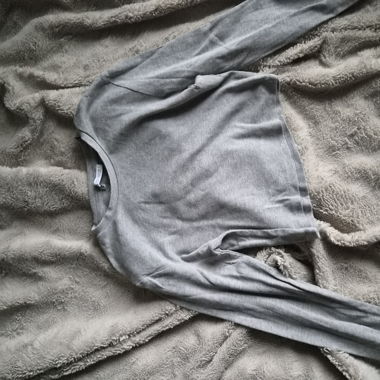 T-shirt a maniche lunghe grigio