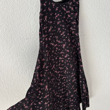 Abito floreale nero XS
