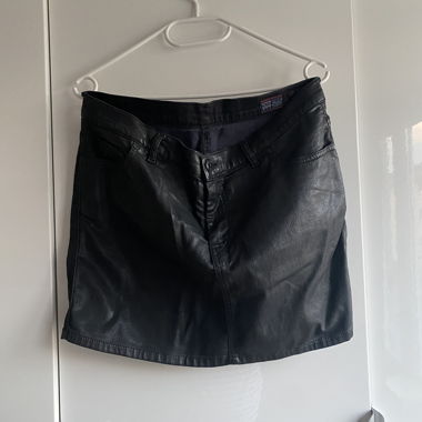 Black Denim Skirt