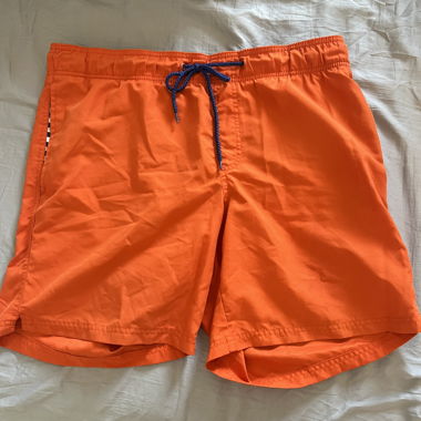Short de bain orange