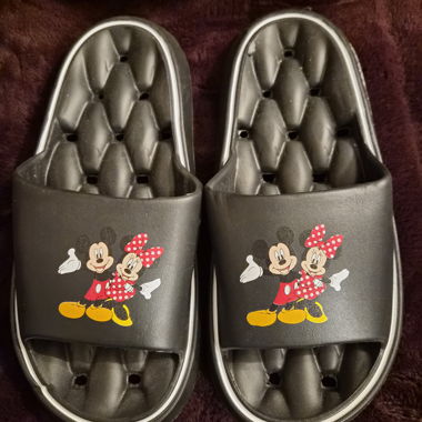 Ciabatte nere Mickey e Minnie