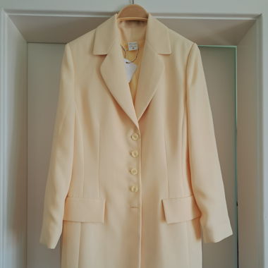 Langer Blazer pastel gelb Gr. 38